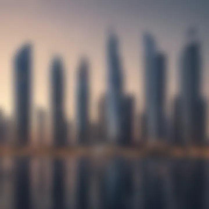 Stunning skyline view of Jumeirah Lake Towers