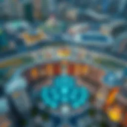 Aerial view of Waleed Al Alami's architectural masterpiece in Dubai