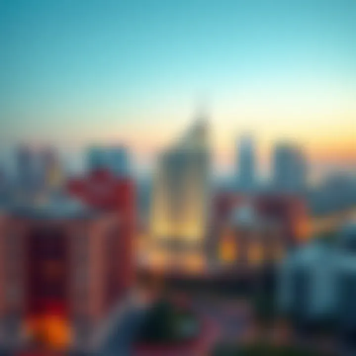 Urban Landscape Surrounding Amir Building Urban landscape surrounding Amir Building highlighting its community impact