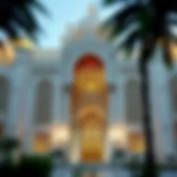 Stunning view of the White Palace's facade showcasing intricate architectural design