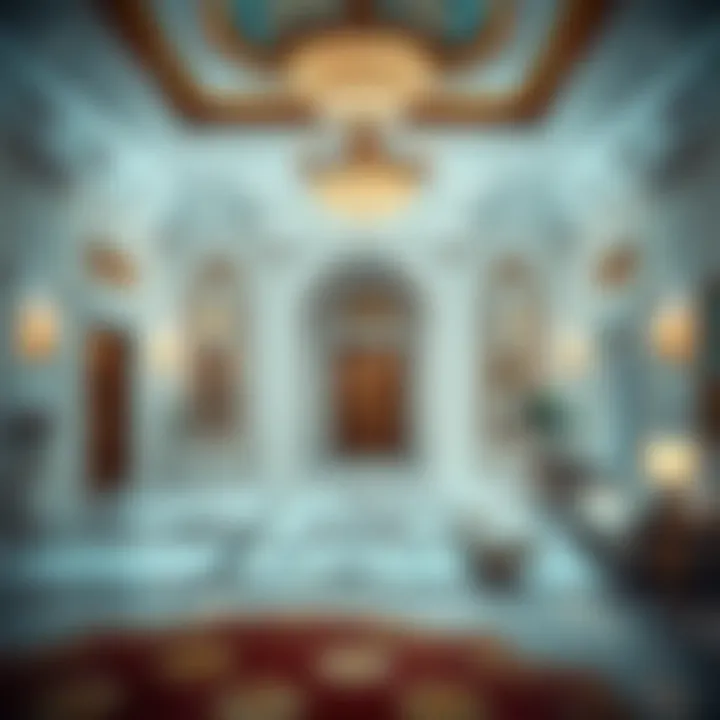 Luxurious Interior of the White Palace Interior shot highlighting the luxurious design elements of the White Palace