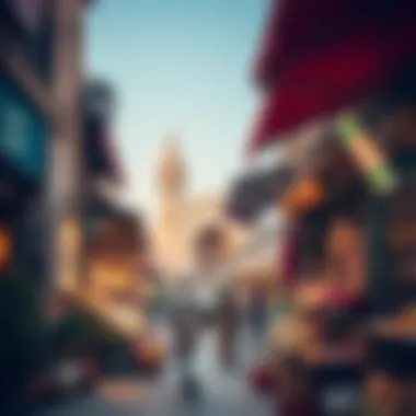 A vibrant marketplace in Arjan with diverse cultural offerings and local artisans