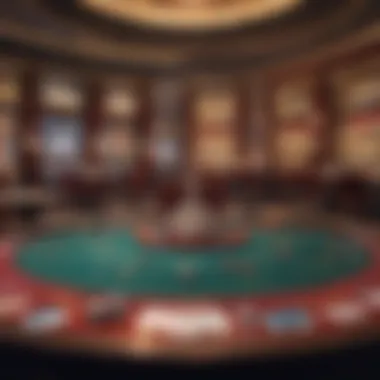 Experience the Elegance of Baccarat Luxurious Baccarat table with cards and chips