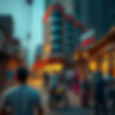 Community Life Near Badri Building Community gathering around Badri Building illustrating social dynamics