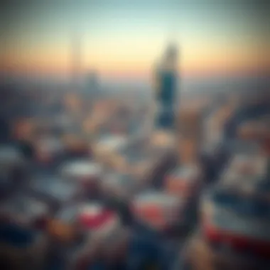 Urban Landscape of Mankhool Neighborhood Panoramic view of Mankhool neighborhood highlighting urban landscape