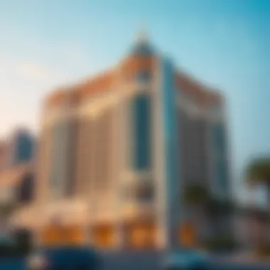 Architectural Marvel of Bin Kalaib Building Stunning exterior view of the Bin Kalaib Building showcasing its architectural features