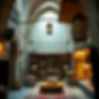 Interior view highlighting cultural artifacts within the Bin Kalaib Building