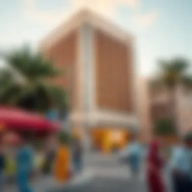 Community Life Around Bin Kalaib Building Surrounding environment and community interaction near the Bin Kalaib Building