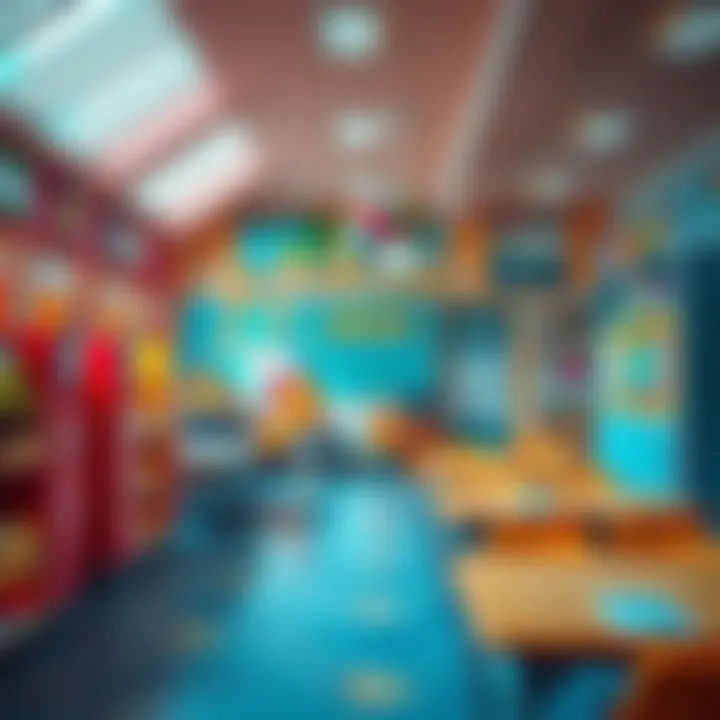 Vibrant Classroom Reflecting Curriculum Design Colorful classroom showcasing curriculum materials