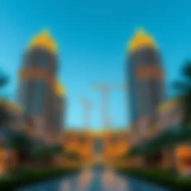 Architectural details of the Burj Royale