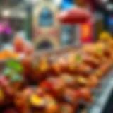 A Vibrant Display of Chicken Tikka A vibrant display of chicken tikka with spices