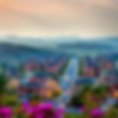 Breathtaking view of Damac Hills community