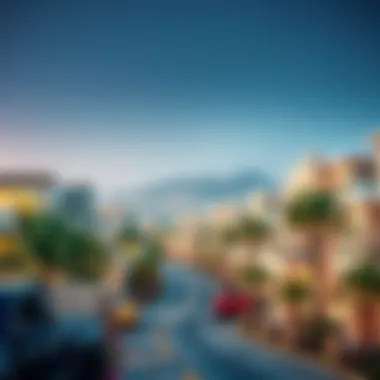 Stunning view of luxury villas in Damac Hills