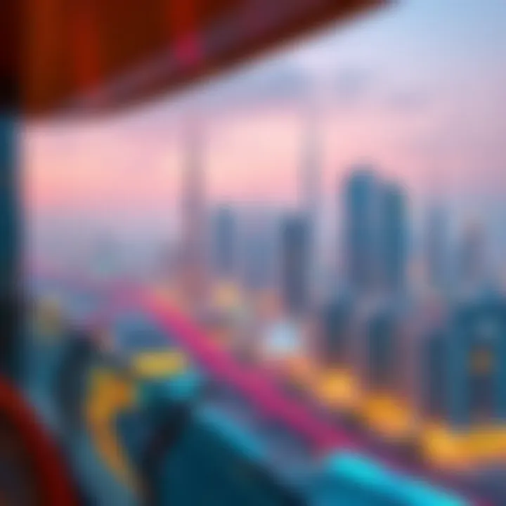 Panoramic view of Dubai's skyline from Damac Maison, symbolizing urban development