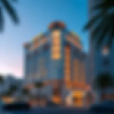 Stunning exterior view of Damac Maison showcasing architectural finesse