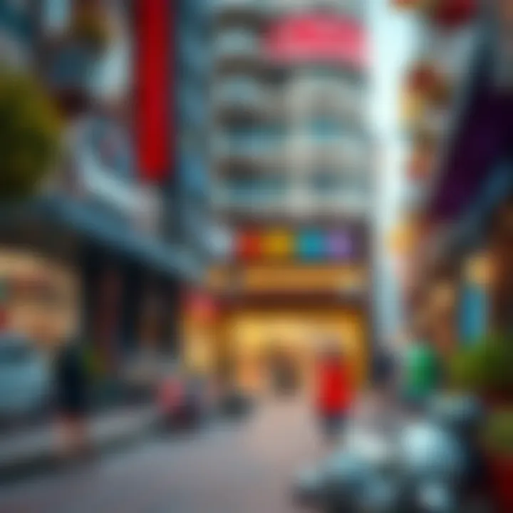 A vibrant cultural scene surrounding Damac Maison, highlighting community spirit