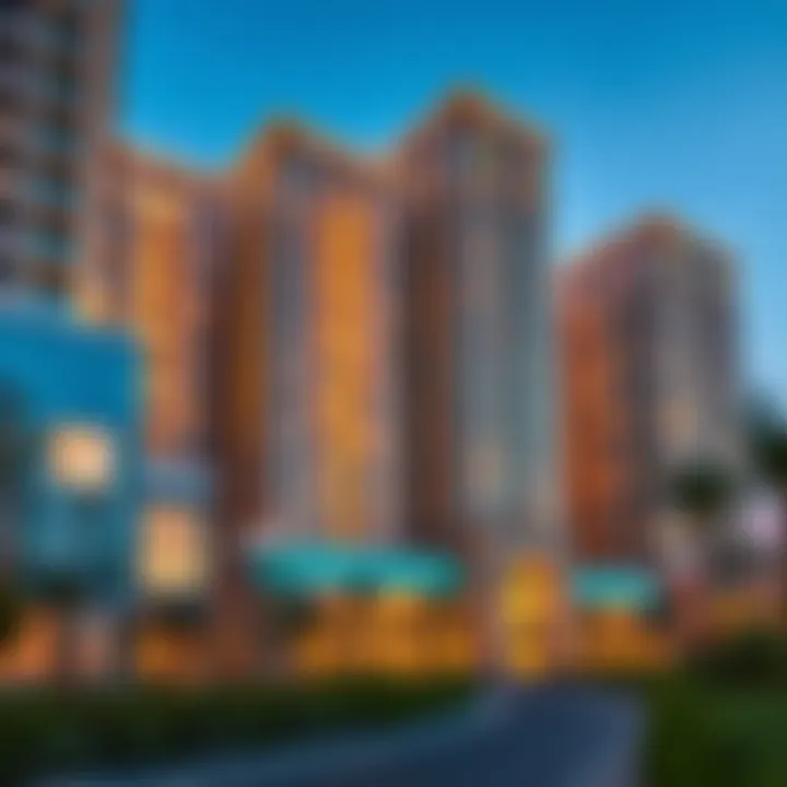 Architectural Marvel of Damac Upper Crest Stunning architectural view of Damac Upper Crest