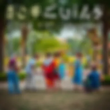 Community Life in Deira Frij Murar Locals enjoying community life in a park within Deira Frij Murar.