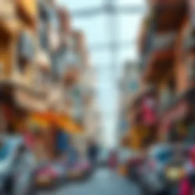 Community Dynamics in Dib Al Tawar A bustling market scene reflecting community dynamics in Dib Al Tawar