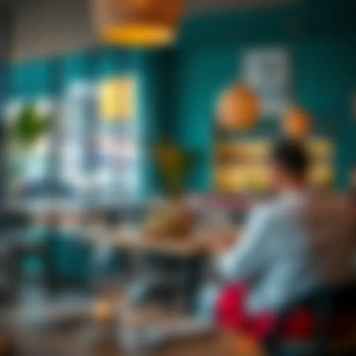 Culinary Experiences in Dib Al Tawar Contemporary dining setting highlighting culinary experiences in Dib Al Tawar