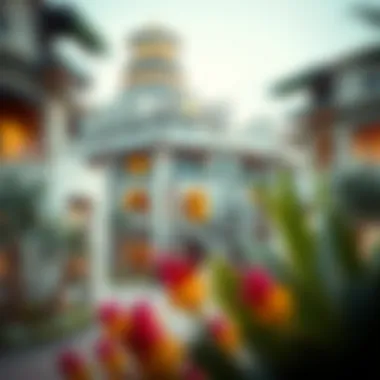 Stunning view of the Discovery Gardens architecture showcasing unique designs