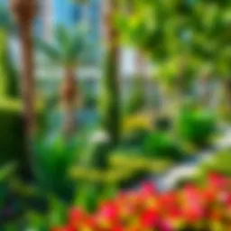 Lush greenery in Discovery Gardens