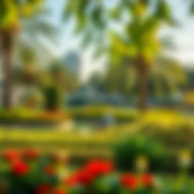 Lush Greenery in Discovery Gardens A serene view of Discovery Gardens showcasing its lush greenery and vibrant landscaping.