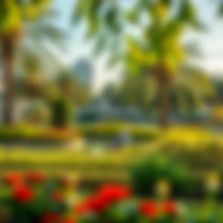 Lush Greenery in Discovery Gardens A serene view of Discovery Gardens showcasing its lush greenery and vibrant landscaping.