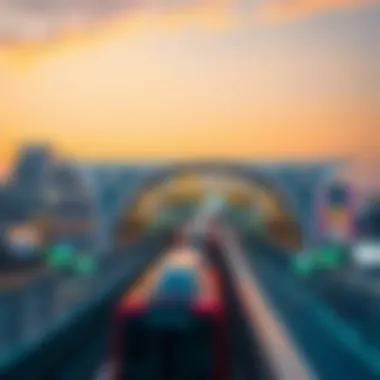 Architectural Marvel: Dubai Creek Harbour Metro Station Modern architectural design of Dubai Creek Harbour Metro Station