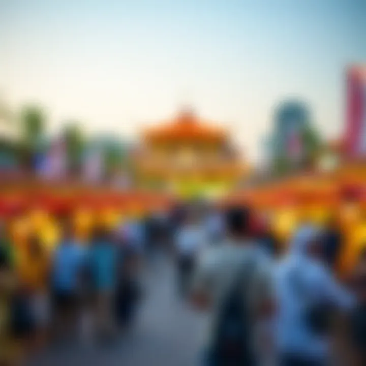 Vibrant cultural event showcasing local art and performances