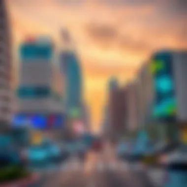 Commercial hub representing business potential in Dubai International City