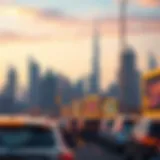 Stunning skyline view of Dubai International City