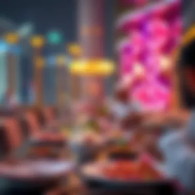 Luxurious dining experience with gourmet cuisine