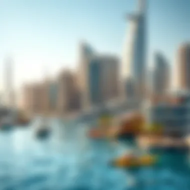 Dubai Marina: Luxury Living by the Water An aerial view of Dubai Marina highlighting luxurious waterfront living