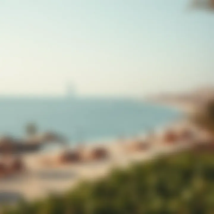The serene beaches of Dubai, illustrating the lifestyle and leisure options available