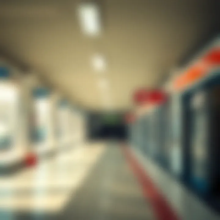 Interior view of the Dubai Silicon Oasis Metro Station highlighting its facilities