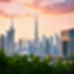 A stunning view of Dubai's skyline showcasing modern architecture