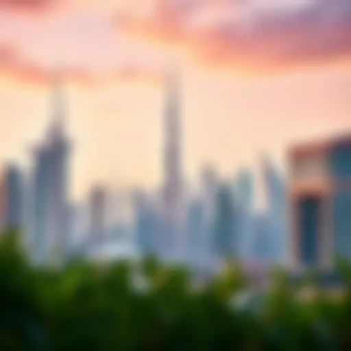 Dubai Skyline: A Fusion of Modernity and Tradition A stunning view of Dubai's skyline showcasing modern architecture