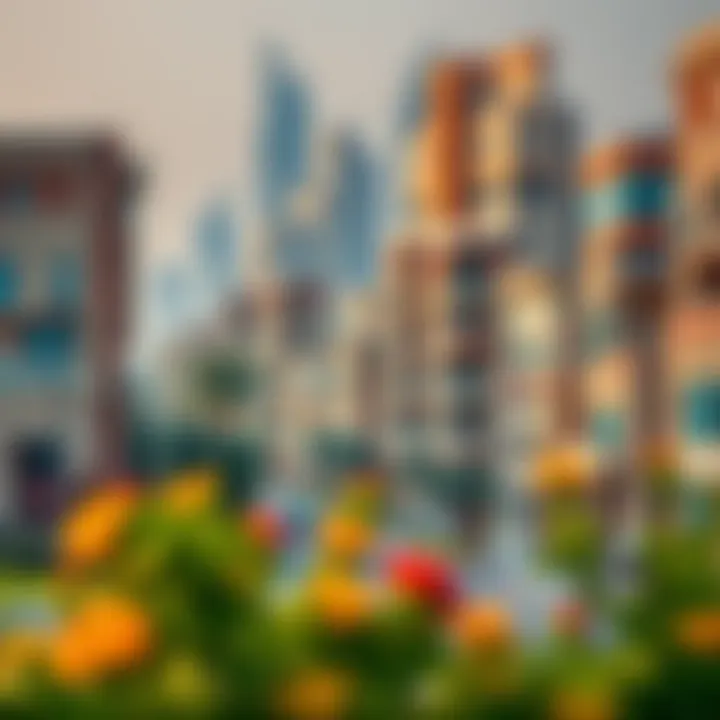 Residential developments within Dubai World Central highlighting community living