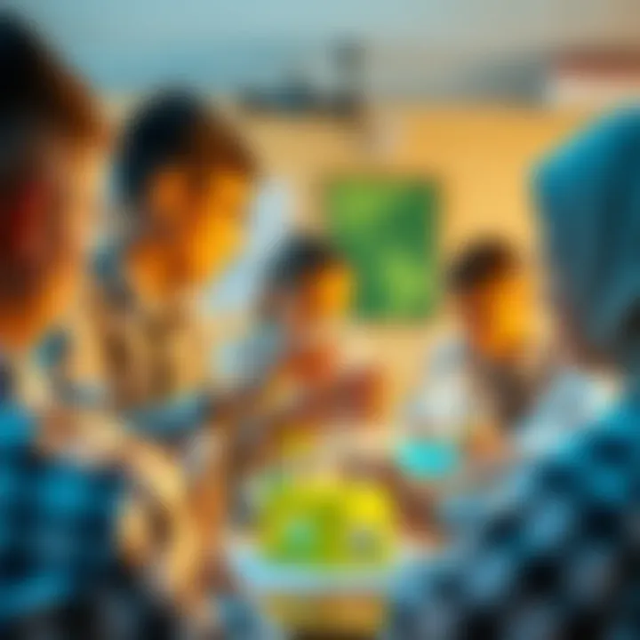 Science Experiment in Class Students engaging in a science experiment during class