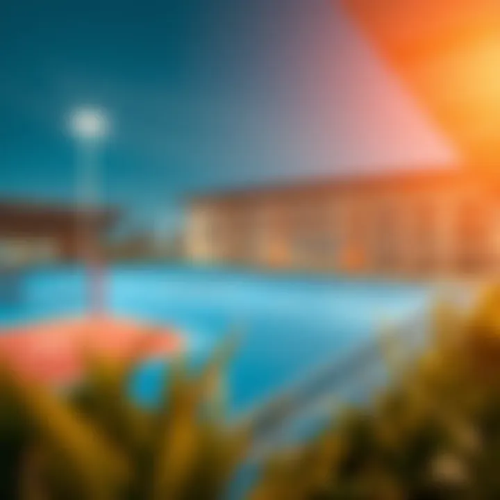 Sports facilities available at a school in Damac Hills