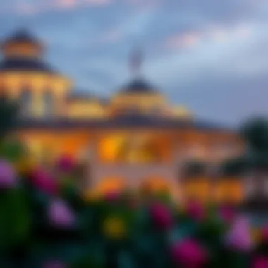 Architectural Beauty of Emirates Golf Club Architectural details of the Emirates Golf Club building