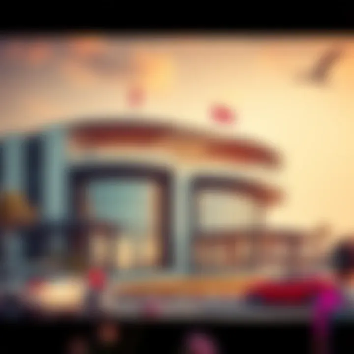 Clubhouse of Emirates Golf Course featuring modern architecture