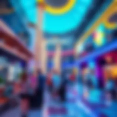 Social Hub of Emirates Hills Mall Community gathering space within the mall's lively atmosphere