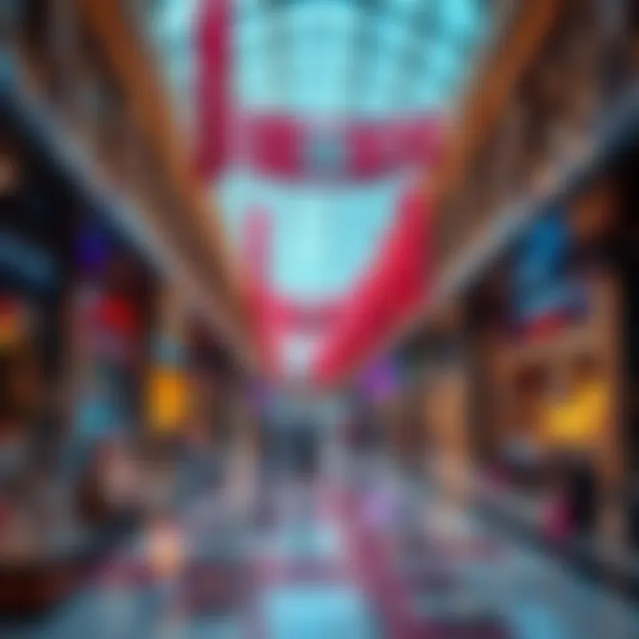 Diverse Retail Experience at Emirates Hills Mall Vibrant shopping area filled with diverse retail options