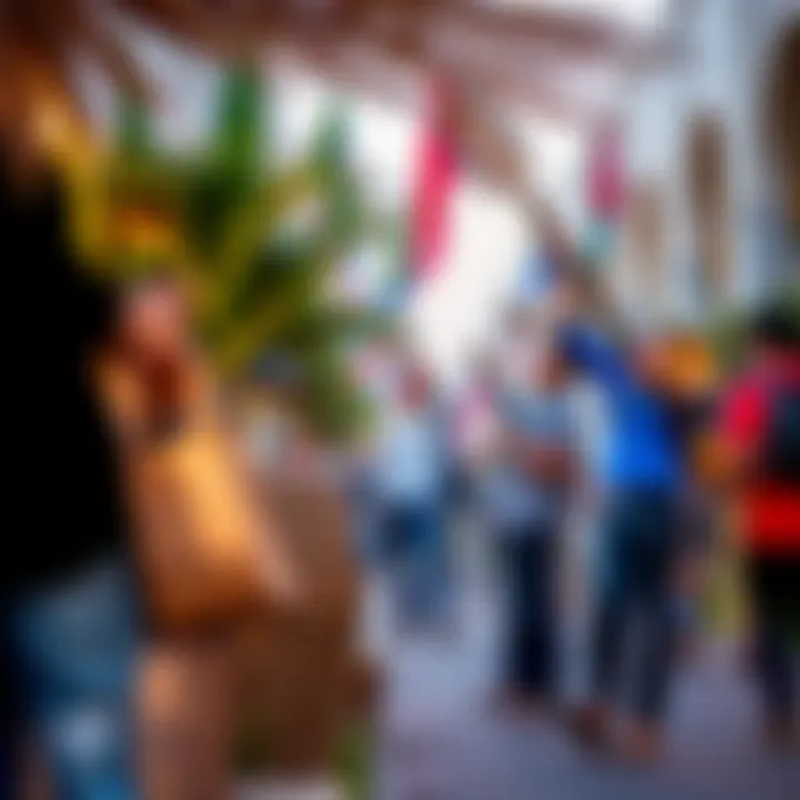 Cultural events taking place in Gate Village 6, highlighting community engagement and artistic expression.