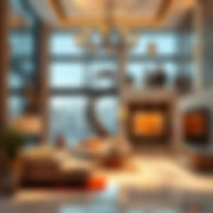 Interior design highlights of Gate Village 6, featuring unique art pieces and innovative layouts.