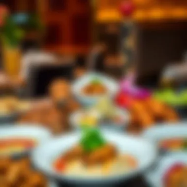 Delicious platter showcasing the restaurant's signature dishes