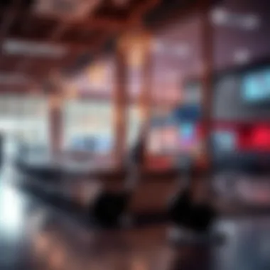 A welcoming reception area of a fitness center