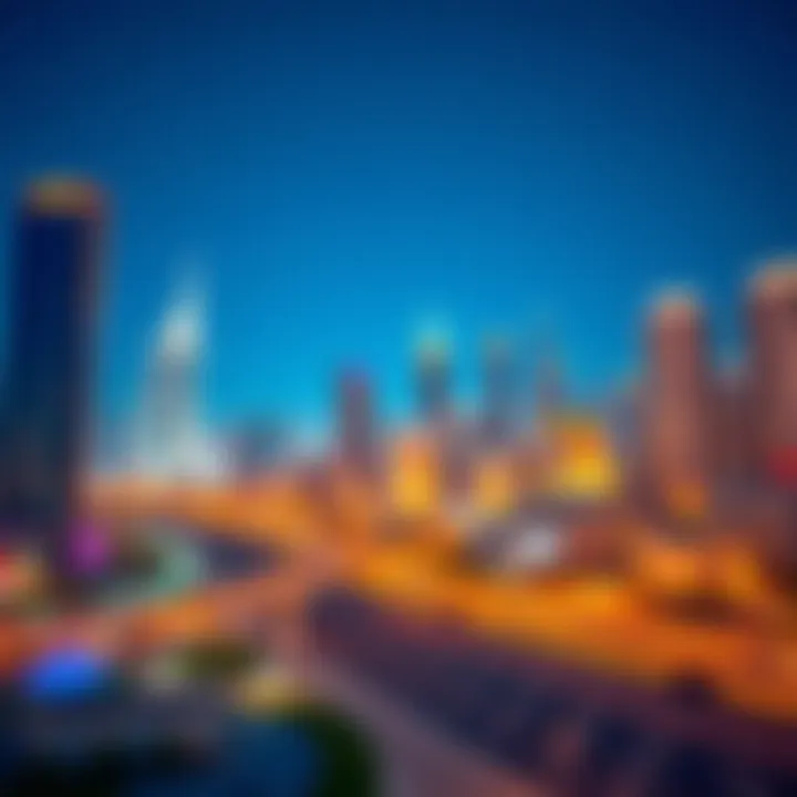 Historical timeline graphic illustrating the development of Dubai International City